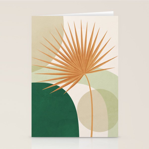 Tropical Leaf- Abstract Art 22/2 Stationery Card Gallery Image 2