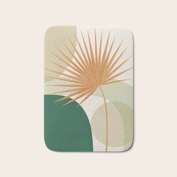 Tropical Leaf- Abstract Art 22/2 Bath Mat Gallery Image 1