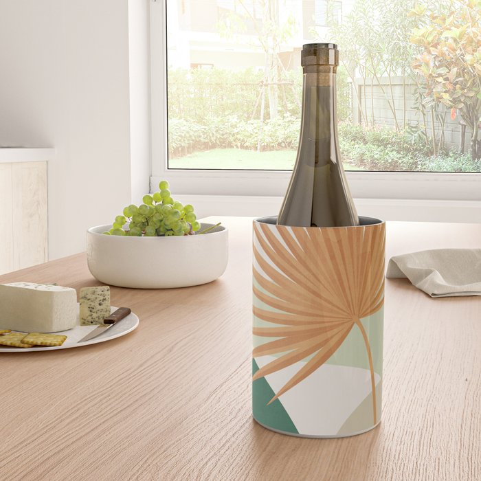 Tropical Leaf- Abstract Art 22/2 Wine Chiller Gallery Image 4