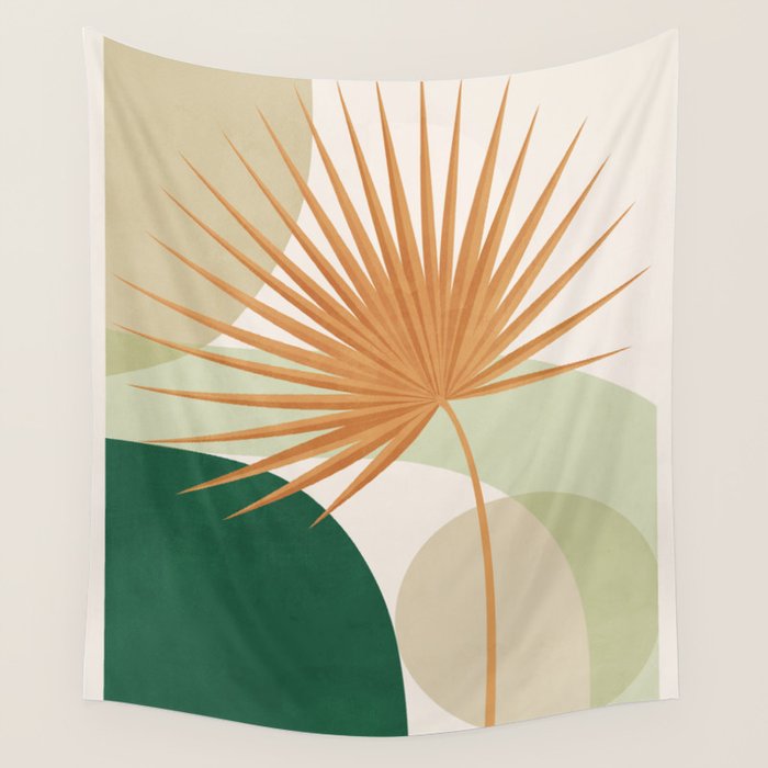 Tropical Leaf- Abstract Art 22/2 Wall Tapestry Gallery Image 1