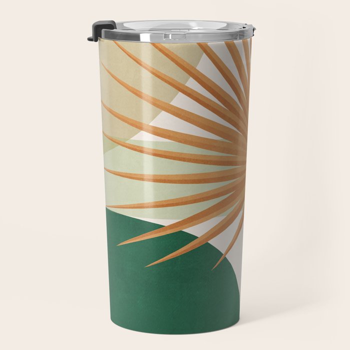 Tropical Leaf- Abstract Art 22/2 Travel Mug Gallery Image 3