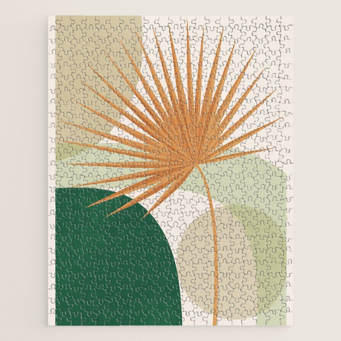 Tropical Leaf- Abstract Art 22/2 Jigsaw Puzzle Gallery Image 1