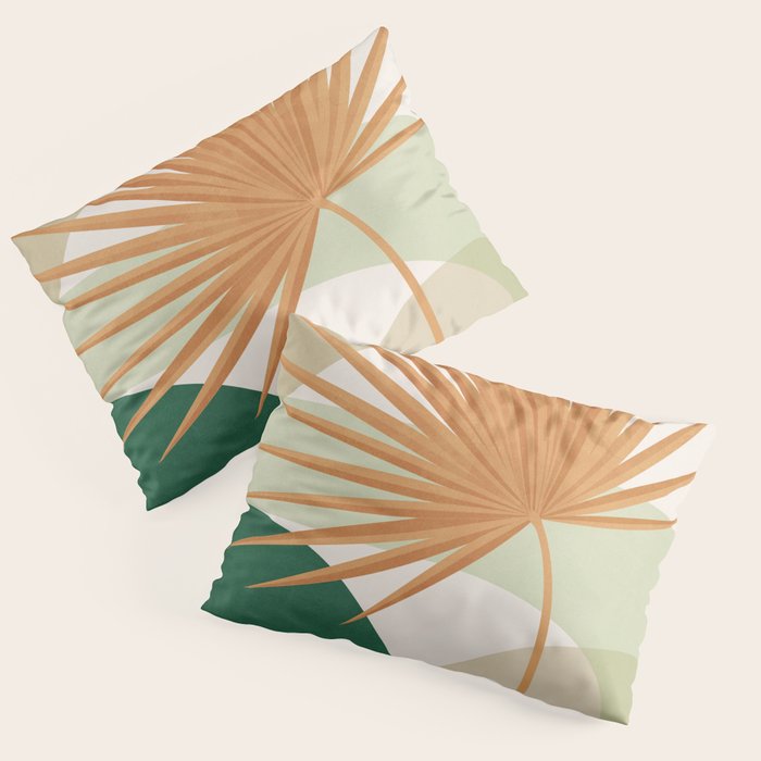 Tropical Leaf- Abstract Art 22/2 Pillow Sham Gallery Image 1