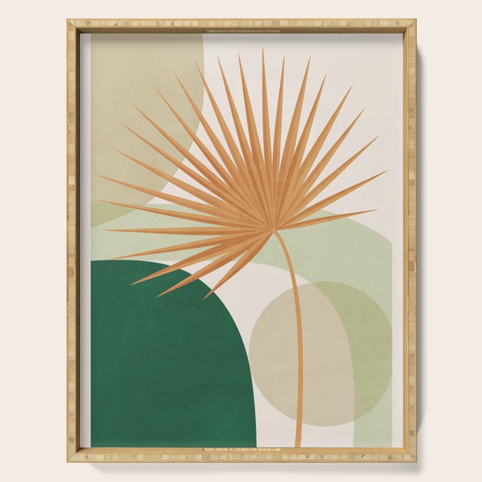 Tropical Leaf- Abstract Art 22/2 Serving Tray Gallery Image 1