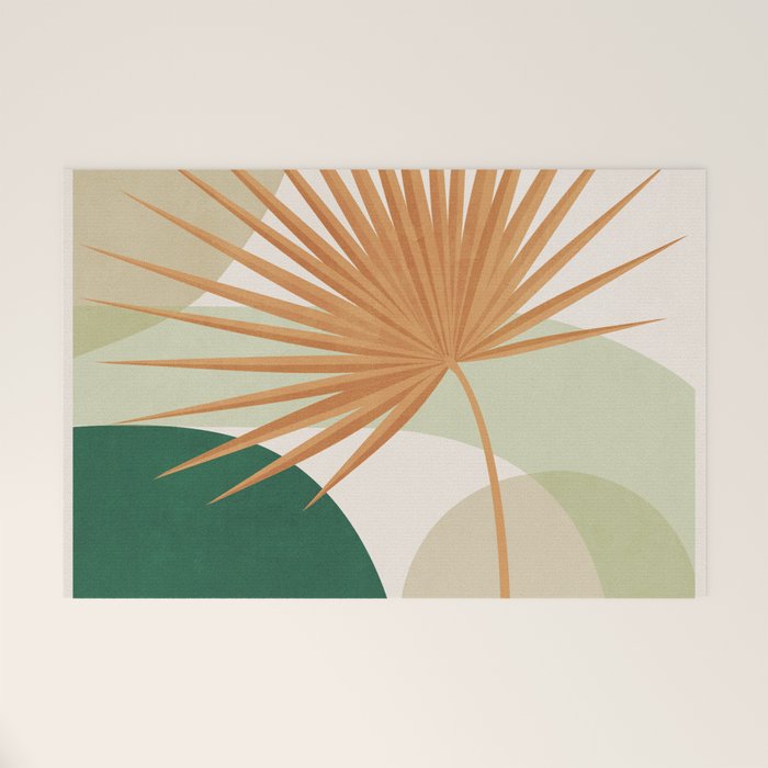 Tropical Leaf- Abstract Art 22/2 Welcome Mat Gallery Image 1