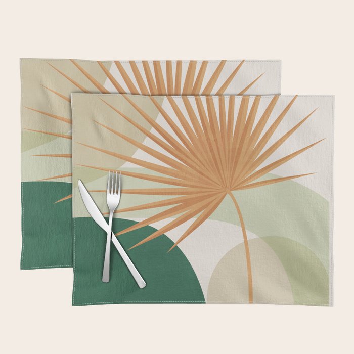 Tropical Leaf- Abstract Art 22/2 Placemat Gallery Image 1