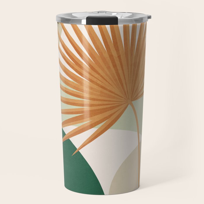 Tropical Leaf- Abstract Art 22/2 Travel Mug Gallery Image 1