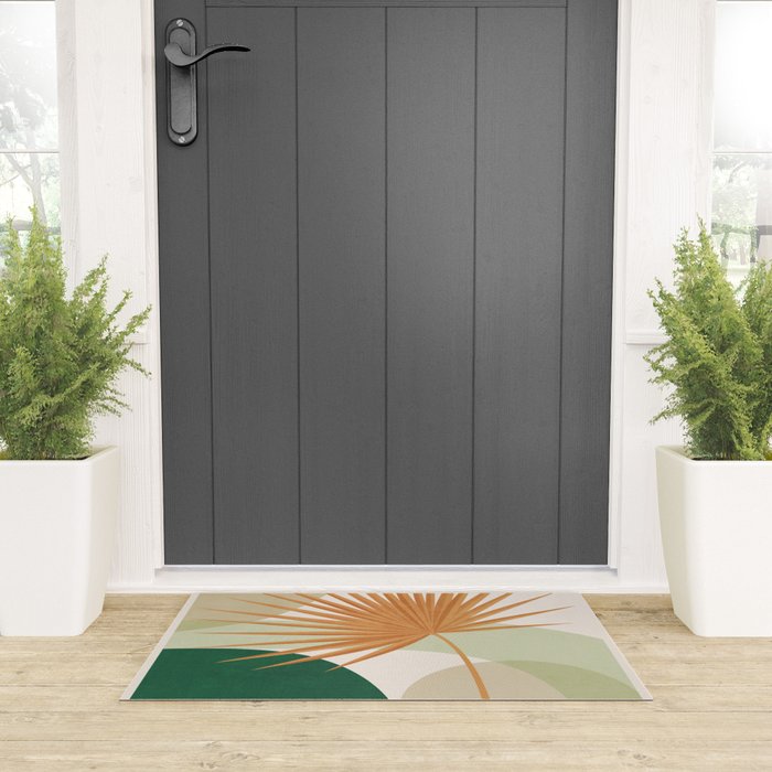 Tropical Leaf- Abstract Art 22/2 Welcome Mat Gallery Image 3