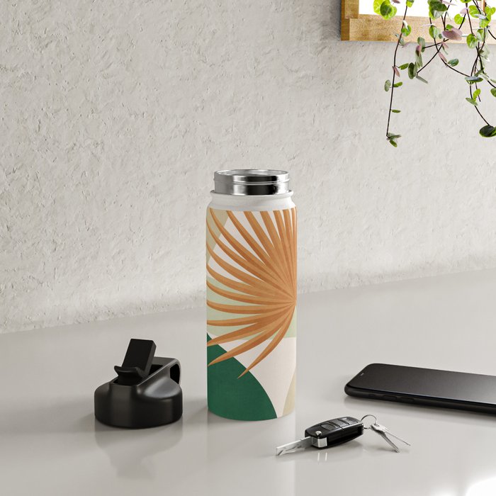 Tropical Leaf- Abstract Art 22/2 Water Bottle Gallery Image 4