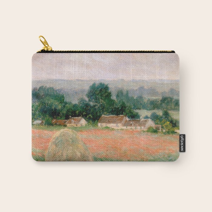 Haystack at Giverny by Claude Monet Carry All Pouch Gallery Image 1