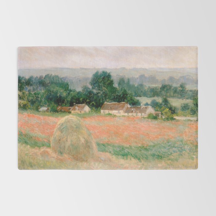 Haystack at Giverny by Claude Monet Rug Gallery Image 2