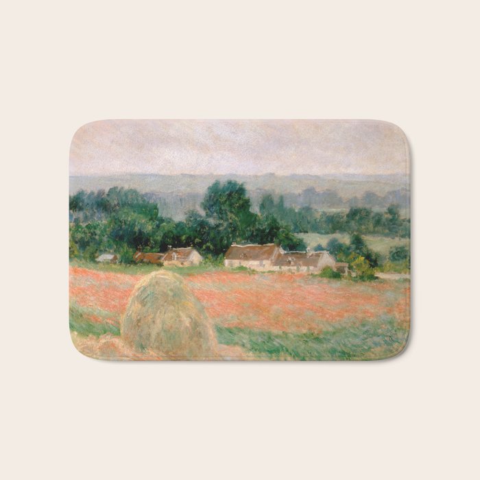Haystack at Giverny by Claude Monet Bath Mat Gallery Image 1