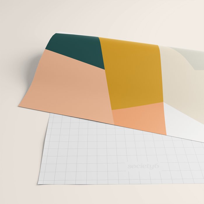 Abstract Geometric 27 Green Wrapping Paper Gallery Image 2