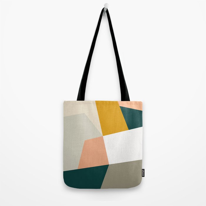 Abstract Geometric 27 Green Tote Bag Gallery Image 2