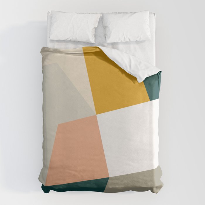 Abstract Geometric 27 Green Duvet Cover Gallery Image 6