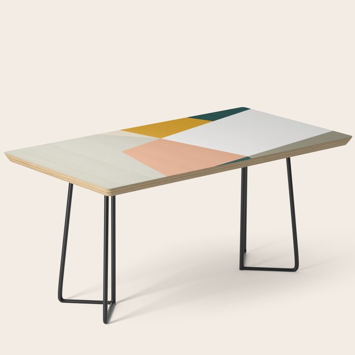 Abstract Geometric 27 Green Coffee Table Gallery Image 1