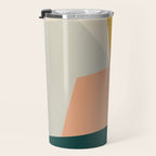 Abstract Geometric 27 Green Travel Mug Gallery Image 3