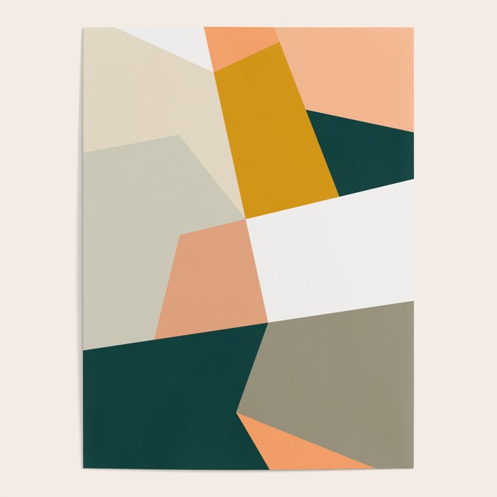 Abstract Geometric 27 Green Poster Gallery Image 1