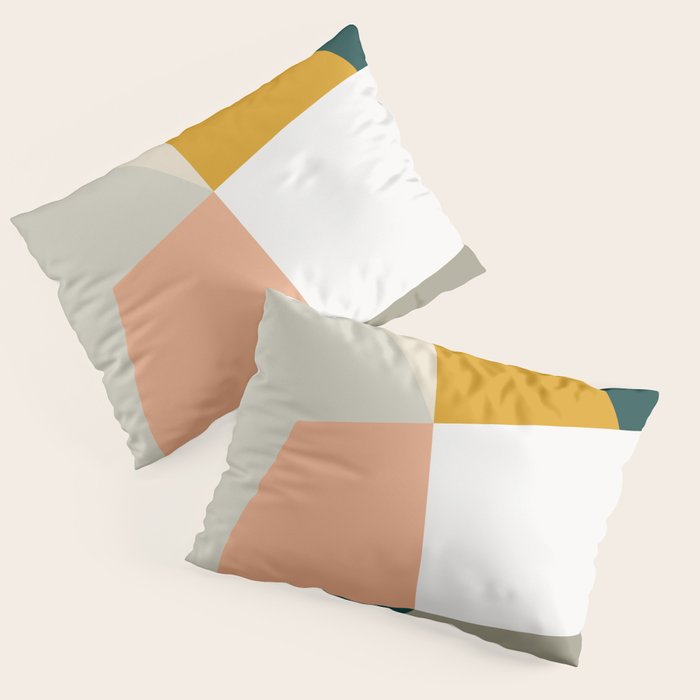 Abstract Geometric 27 Green Pillow Sham Gallery Image 1
