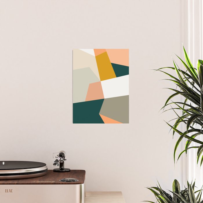 Abstract Geometric 27 Green Poster Gallery Image 2
