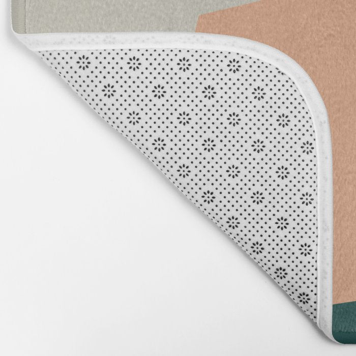Abstract Geometric 27 Green Bath Mat Gallery Image 2