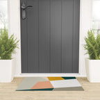 Abstract Geometric 27 Green Welcome Mat Gallery Image 3