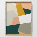 Abstract Geometric 27 Green Serving Tray Gallery Image 1