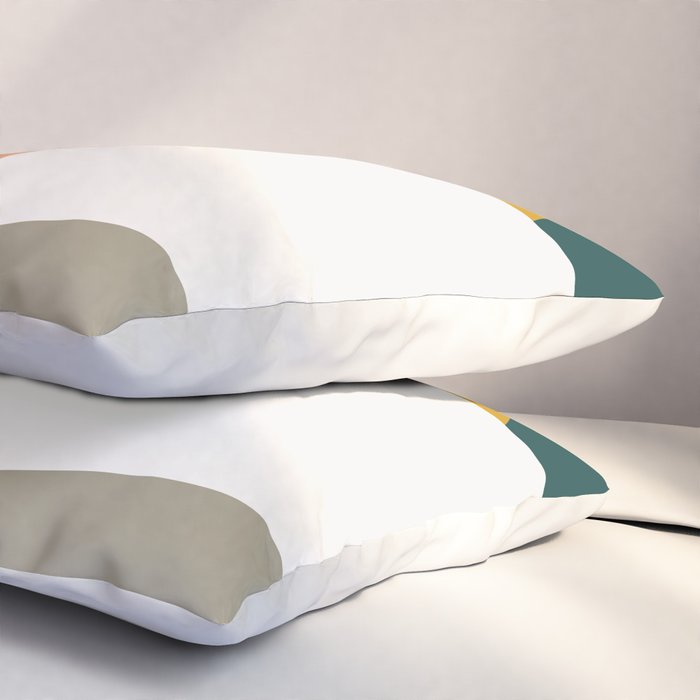 Abstract Geometric 27 Green Pillow Sham Gallery Image 3