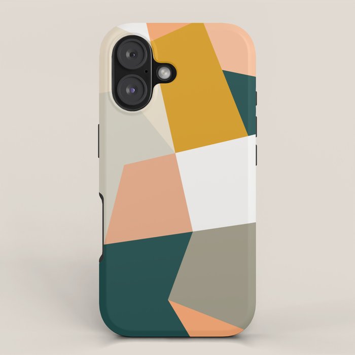 Abstract Geometric 27 Green iPhone Case Gallery Image 1