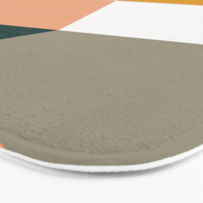 Abstract Geometric 27 Green Bath Mat Gallery Image 3