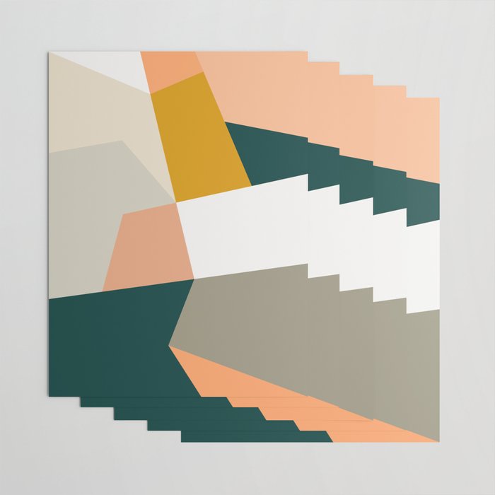 Abstract Geometric 27 Green Wrapping Paper Gallery Image 3