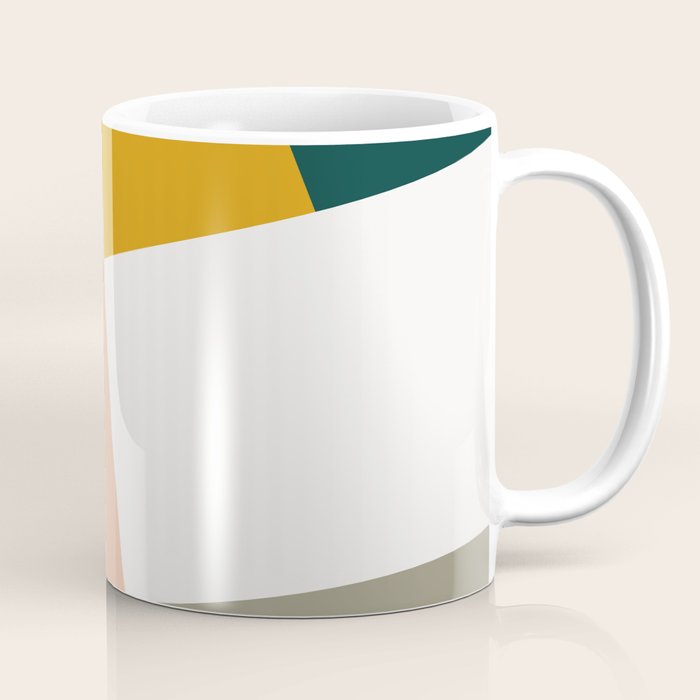 Abstract Geometric 27 Green Coffee Mug Gallery Image 1