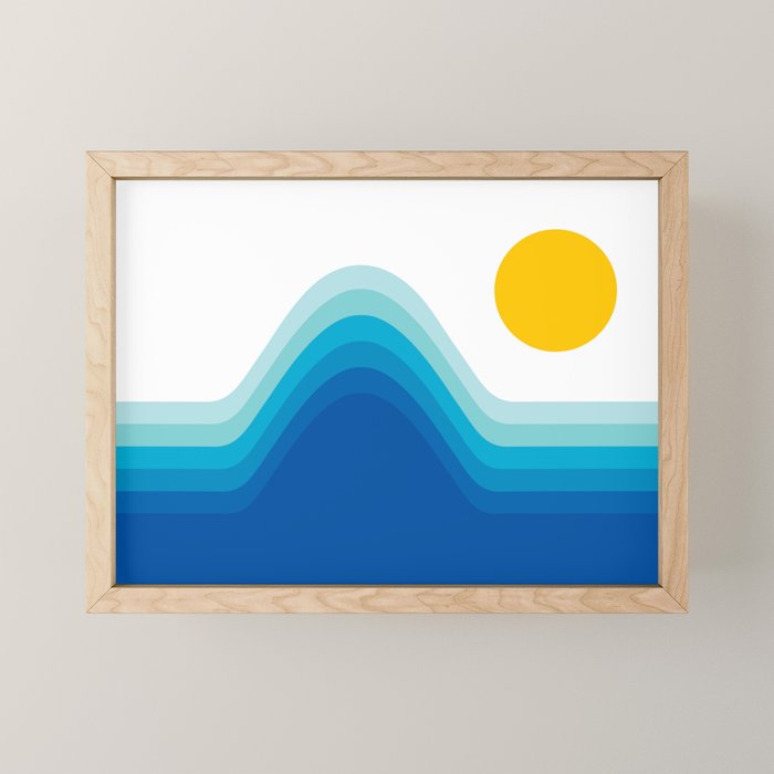 Ocean Horizon Mini Art Print Gallery Image 1