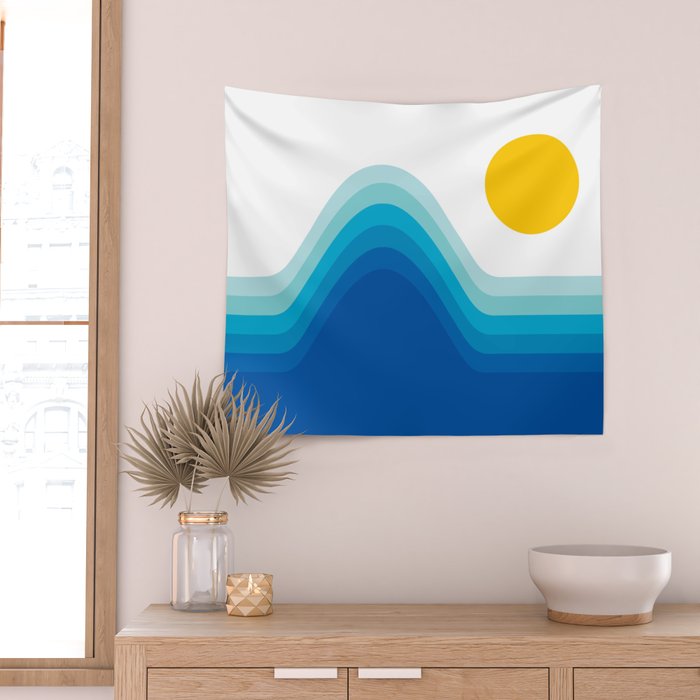 Ocean Horizon Wall Tapestry Gallery Image 2