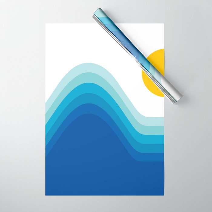 Ocean Horizon Wrapping Paper Gallery Image 1