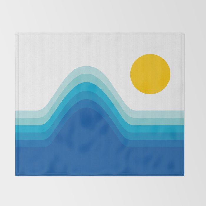 Ocean Horizon Throw Blanket Gallery Image 2