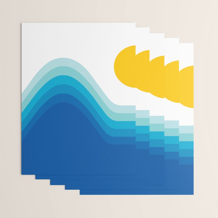 Ocean Horizon Wrapping Paper Gallery Image 3