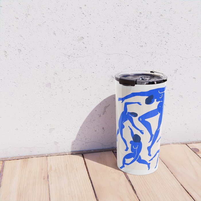 The Dance 3 | Henri Matisse - La Danse | Ultramarine Blue Edition Travel Mug Gallery Image 4