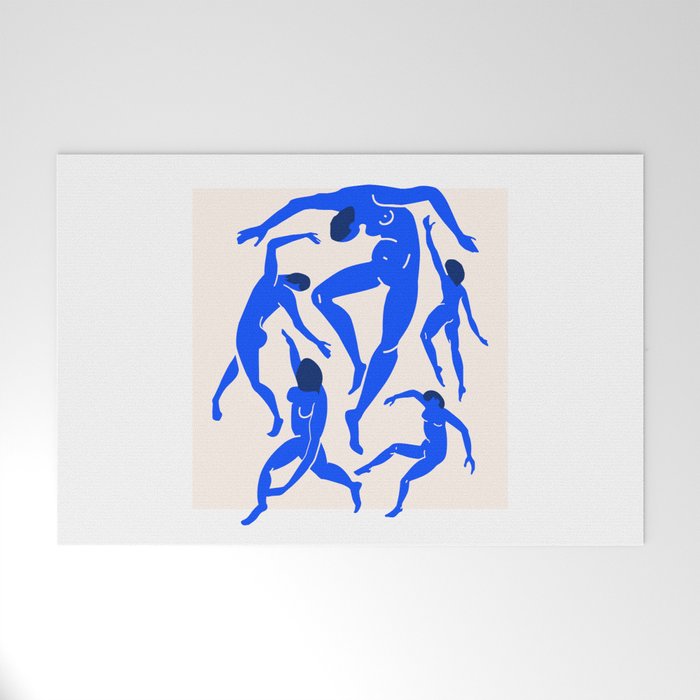 The Dance 3 | Henri Matisse - La Danse | Ultramarine Blue Edition Welcome Mat Gallery Image 1