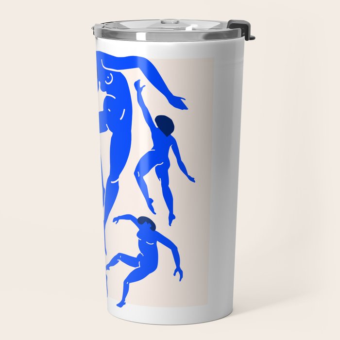 The Dance 3 | Henri Matisse - La Danse | Ultramarine Blue Edition Travel Mug Gallery Image 2