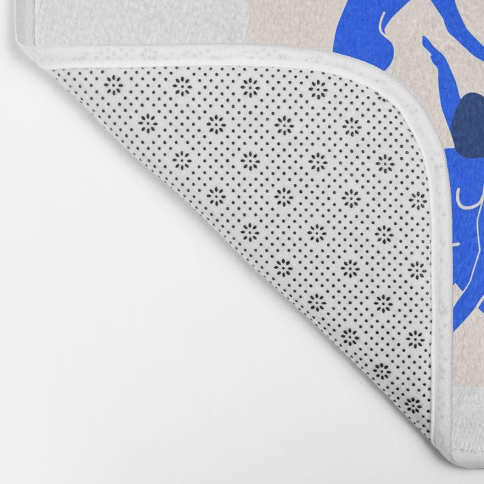 The Dance 3 | Henri Matisse - La Danse | Ultramarine Blue Edition Bath Mat Gallery Image 2