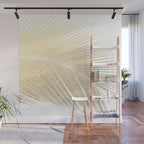 Palm leaf - gold Wall Mural Gallery Image 1