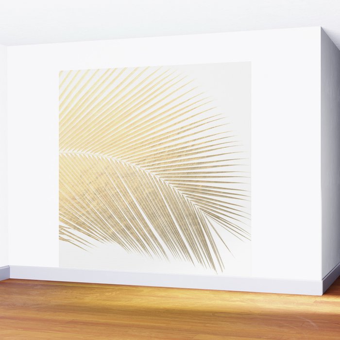 Palm leaf - gold Wall Mural Gallery Image 2