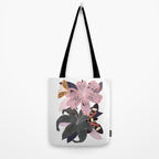 Lilies and butterflies insects Tote Bag Gallery Image 2