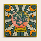 Virgo Crystal Ball Wood Wall Art Gallery Image 1