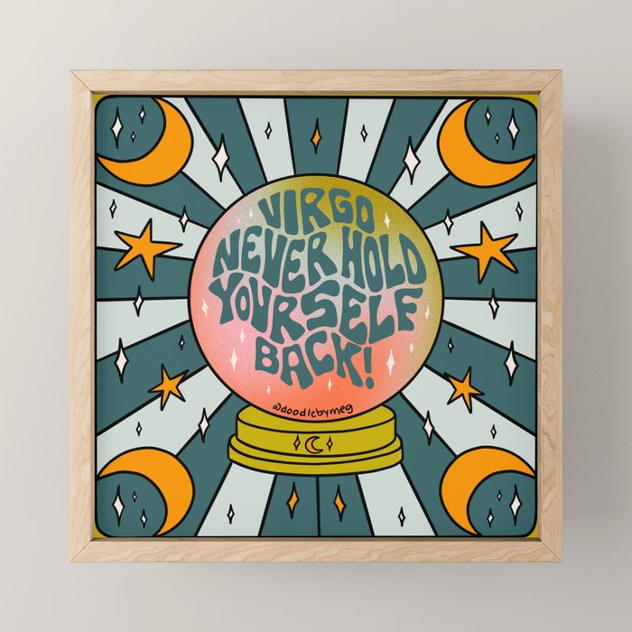 Virgo Crystal Ball Mini Art Print Gallery Image 1