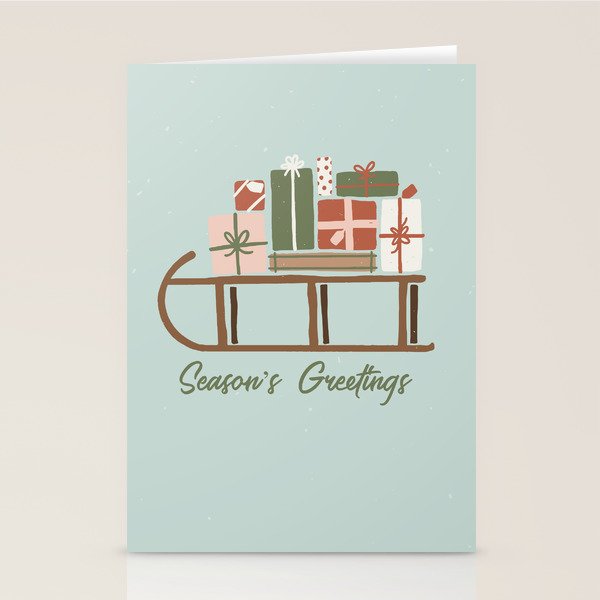 Christmas Sleigh Stationery Card Gallery Image 2