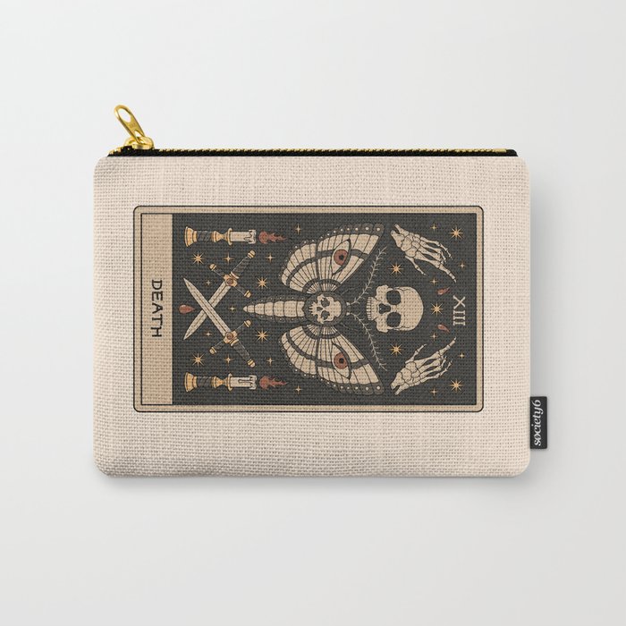 Death - Moth Tarot Carry All Pouch Gallery Image 1