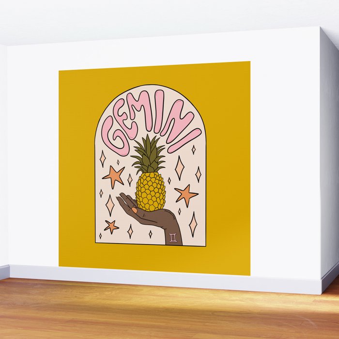 Gemini Pineapple Wall Mural Gallery Image 2