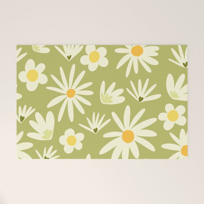 Snowdrops and Daisies  Welcome Mat Gallery Image 1